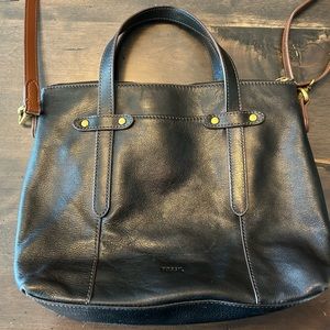 Fossil Black Crossbody Purse